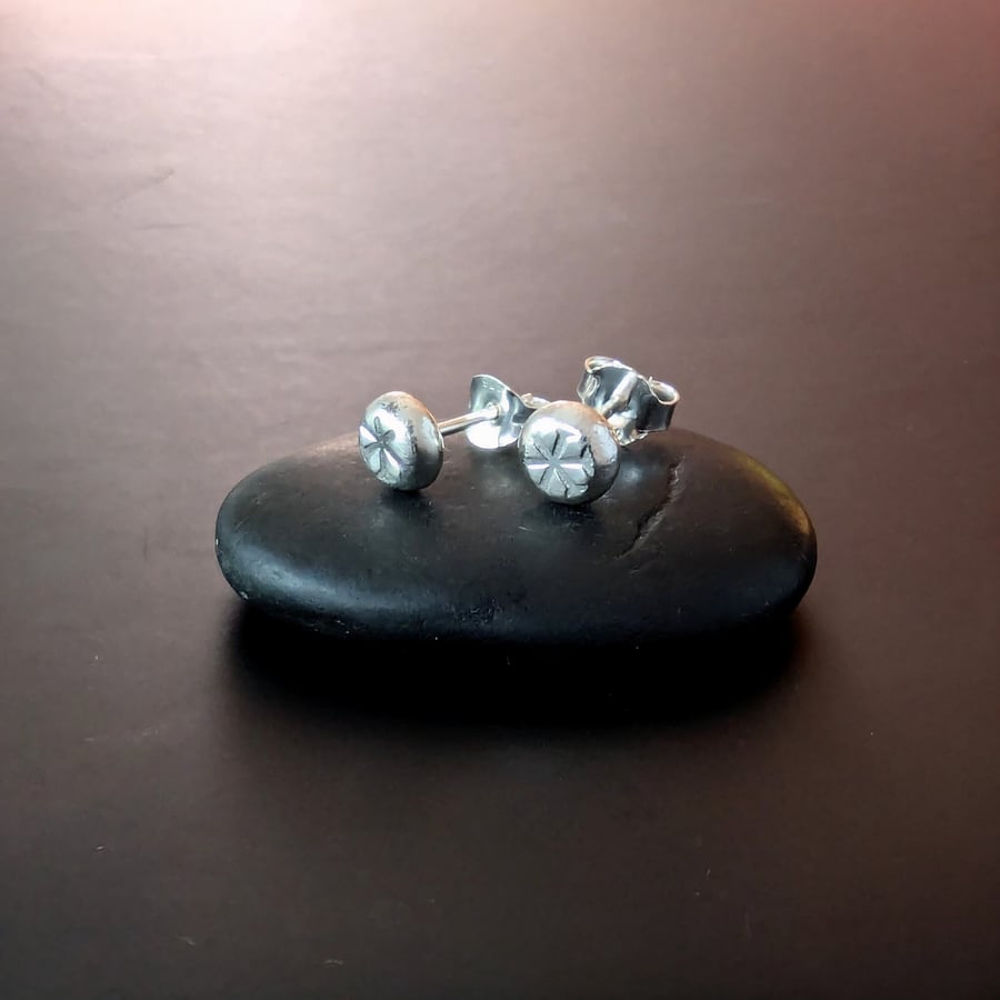 Sterling Silver stud earrings, Handmade WEDDING Jewellery