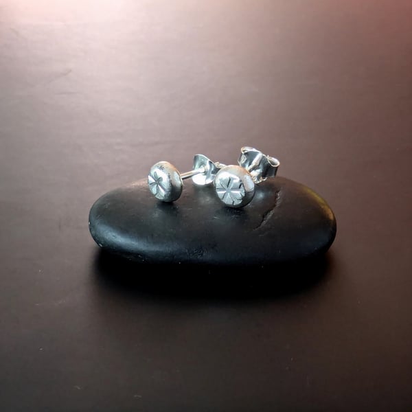 Sterling Silver stud earrings, Handmade WEDDING Jewellery