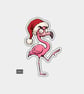 Unique Funny Christmas Sticker Xmas Decal For Adults - Cheeky Flamingo