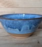 Wavy pale blue medium bowl (straighter sides)