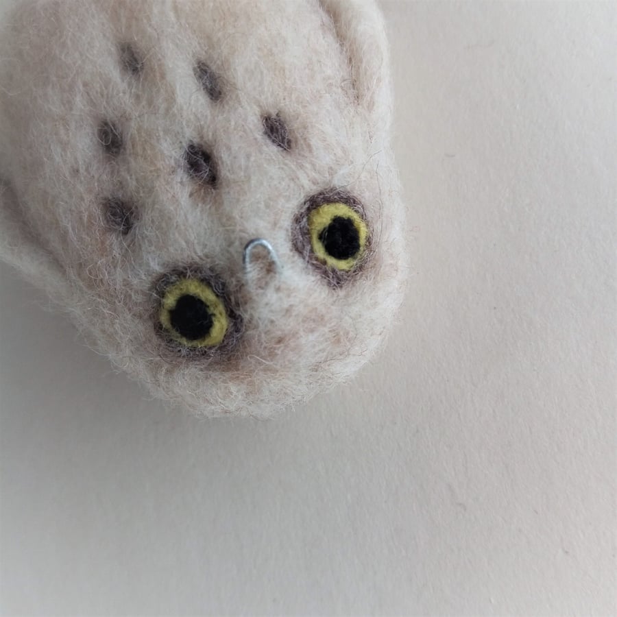 Little Hootie Hoo  - needle felted owl  by Mish Mash Mosh