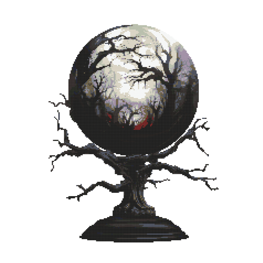 MYSTIC CRYSTAL BALL - Cross Stitch Pattern - Cross Stitch Chart