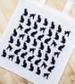 Black Cats Tote Bag Gift for Cat Lover shopping bag shoulder bag cat fabric      - Image 4