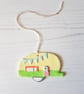 Retro Caravan Hanging Decoration, Hand painted, Handmade - Image 3