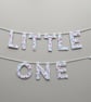 Little One Floral Nursery Banner, Handmade Baby Bunting, Ready to Gift