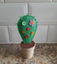 Handmade Felt Cactus Decor: Spring or summer decoration. New home gift.