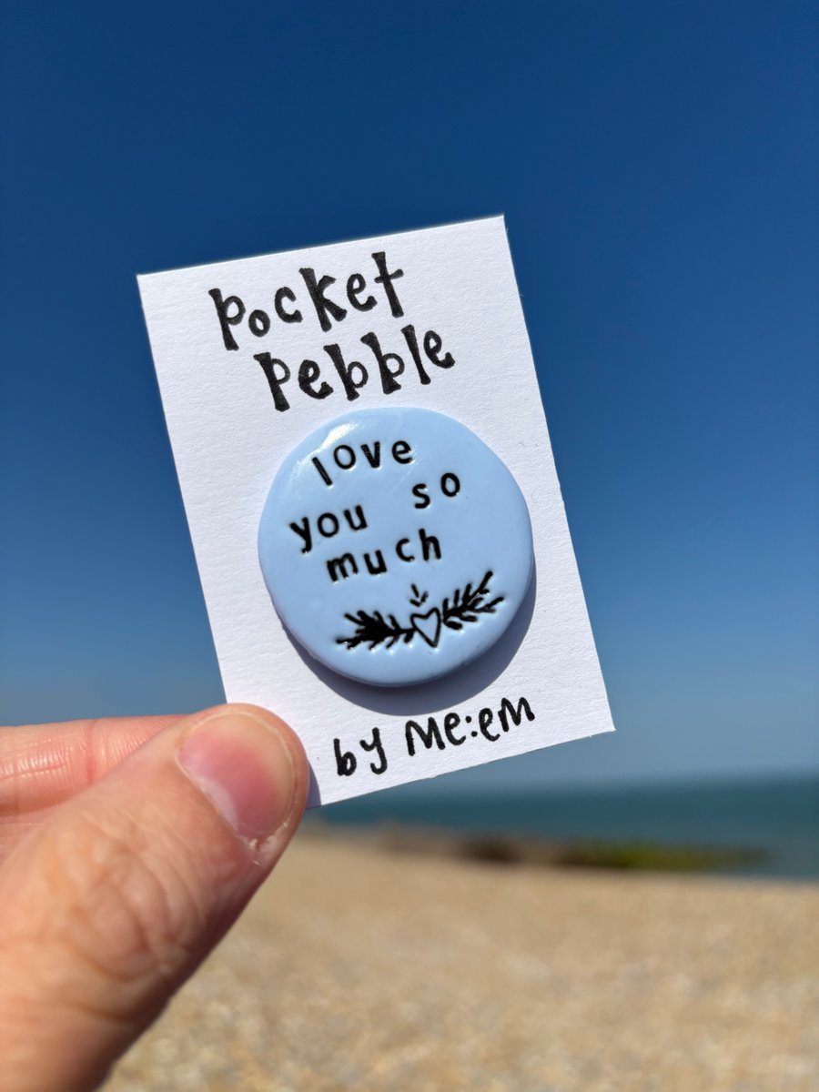 love you so much, pocket pebble gift 