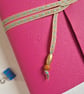 Bright Pink Splash Marble Journal or Sketchbook, A5 size - Image 6