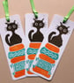 Handprinted Cat Bookmark - Image 1