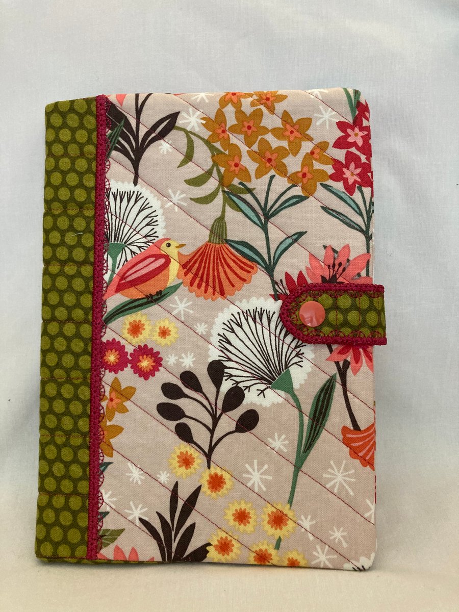 Fabric covered A5 notebook or diary