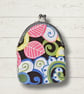 Handmade Coin Purse, Frame Purse, Bright Fabric Purse - Image 1