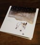 Pack of Snow Hare Christmas cards,Set of 5 watercolour cards, snow, Japanese