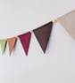 Earth Tones Felt Bunting - Boho Woodland Wall Hanging Decor - Image 8