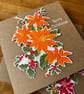 Poinsettia and Holly & christmas Wreath. - Image 4