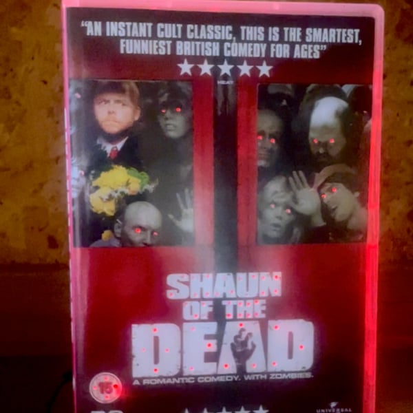 Shaun of the Dead Multicolour Neon DVD Nightlight 
