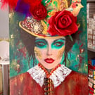 Girl in a top hat.