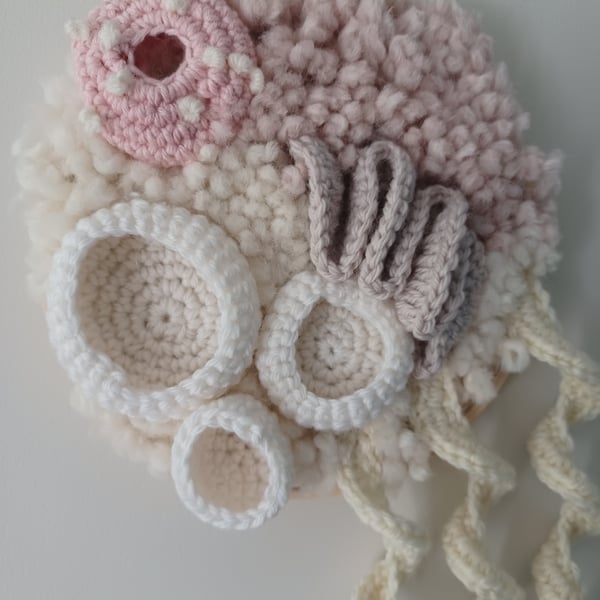 Shades of Pink Coral Reef Wall Hanging