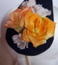 Yellow floral fascinator  - Image 3