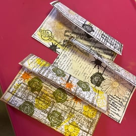  abstract Junk journal pockets