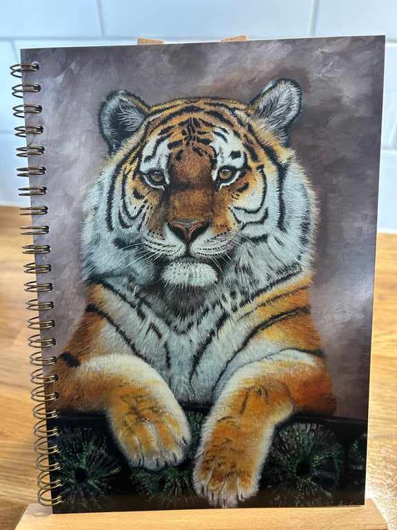 A5 Tiger Notebook or Sketchbook (Blank inside)