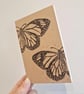 Butterfly Lino Printed Pocket Notebook - Image 4