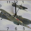 hawker hurricane clock, RAF fighter plane WW11 wall hanging clock