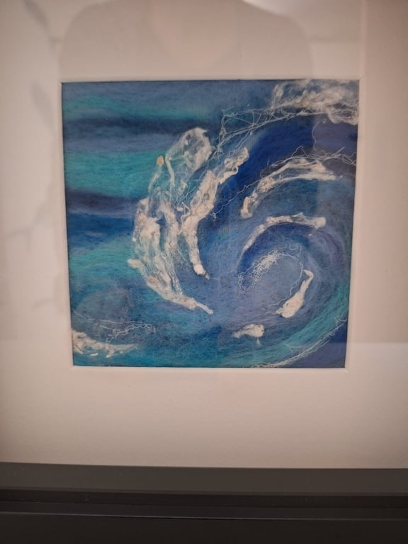 Felted picture - "Sea's the day".