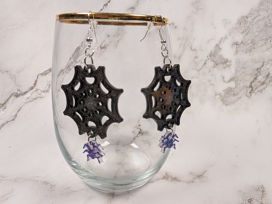 Spiderweb Earrings - Halloween Collection