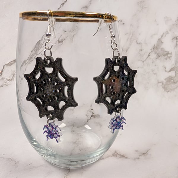 Spiderweb Earrings - Halloween Collection