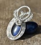 Pendant - lapis lazuli wire wrapped pendant - Image 4