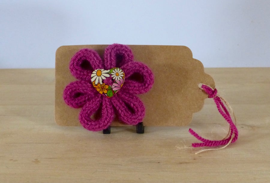 French Knitted Brooch