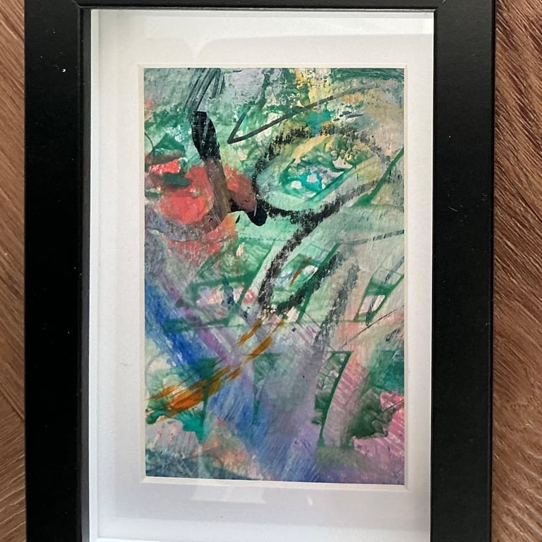 Leaping, Abstracted Painting 