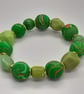 Colourful jewellery - bright green polymer clay bracelet - Image 3