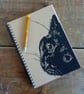 Black Cat Notebook A5 - Kraft cover, Mothers Day, cat lover, cute cat - Image 4