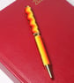 Beadwork Pen in Red, Yellow and Gold - Image 5