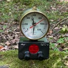 Recycled electrical connector and air pressure gauge clock