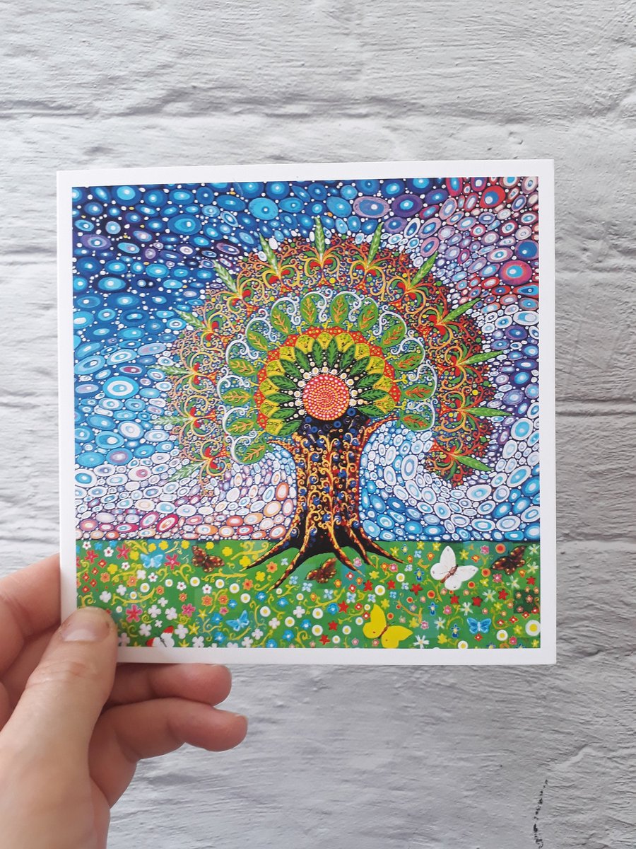 Tree of Life Birthday or Thank You Card for Mum, or Wife