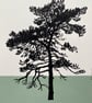 Ashdown Pine no.58, A4 original artwork, Green  - Image 1