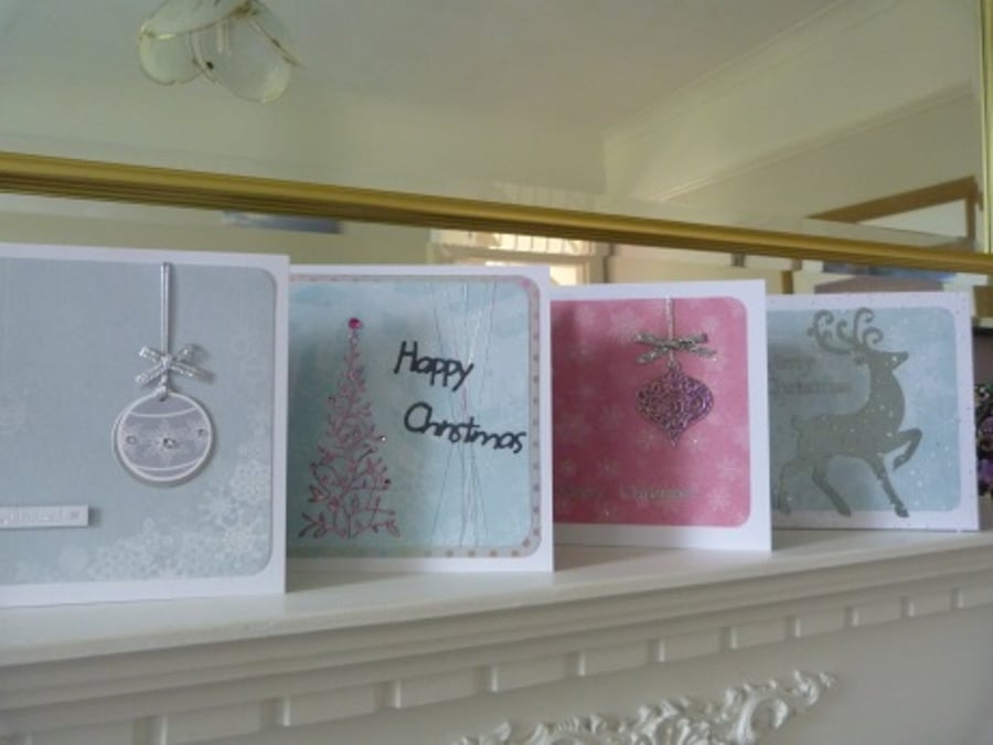 Pack of 4 Quality Assorted Christmas Cards