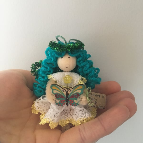 Tiny Butterfly Fairy Doll Decoration 