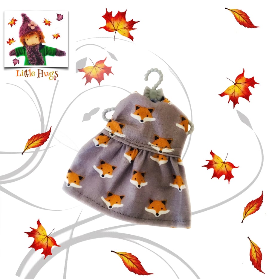 Little Foxes Dress to fit the Little Hugs dolls and Baby Daisy