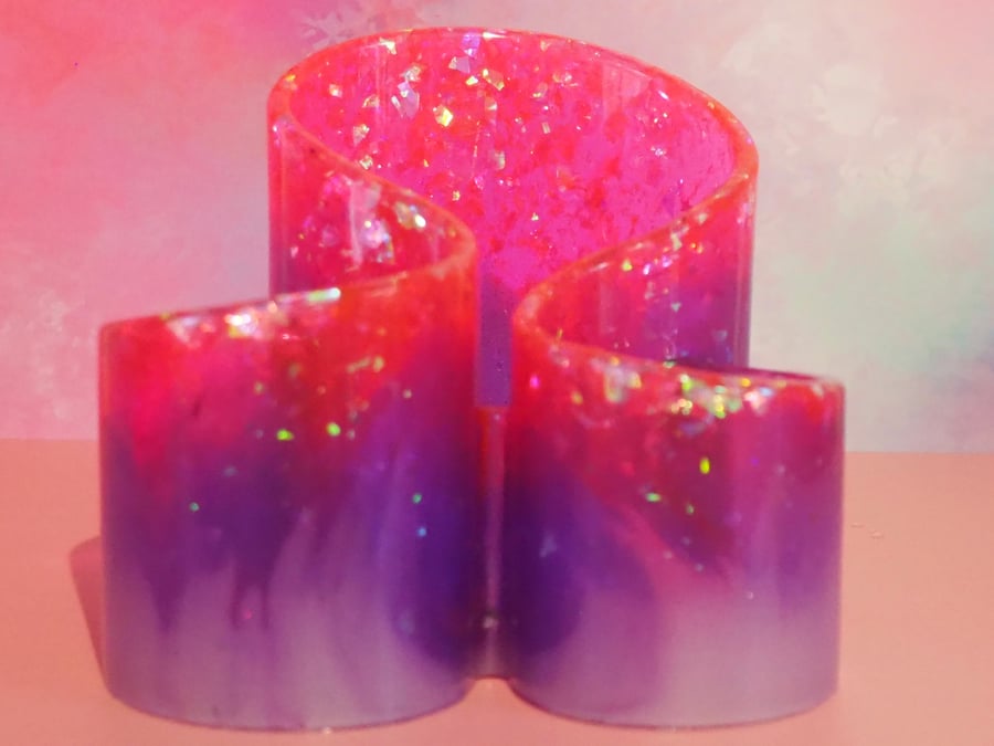 Pencil Pot in Pink, Purple and Lilac