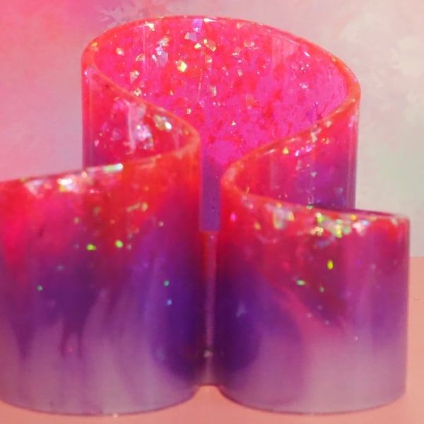 Pencil Pot in Pink, Purple and Lilac