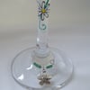Daisy Chain Wine Glass & Charm