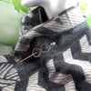 Shawl Pin, Brass Infinity Knot with Silver Pebble Topped Pin Celtic Cloak Clasp