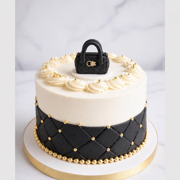 Miniature Handbag Cake Topper Polymer Clay Purse Decoration, Fashion Birthday De