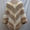 Handknitted Shawl in creams