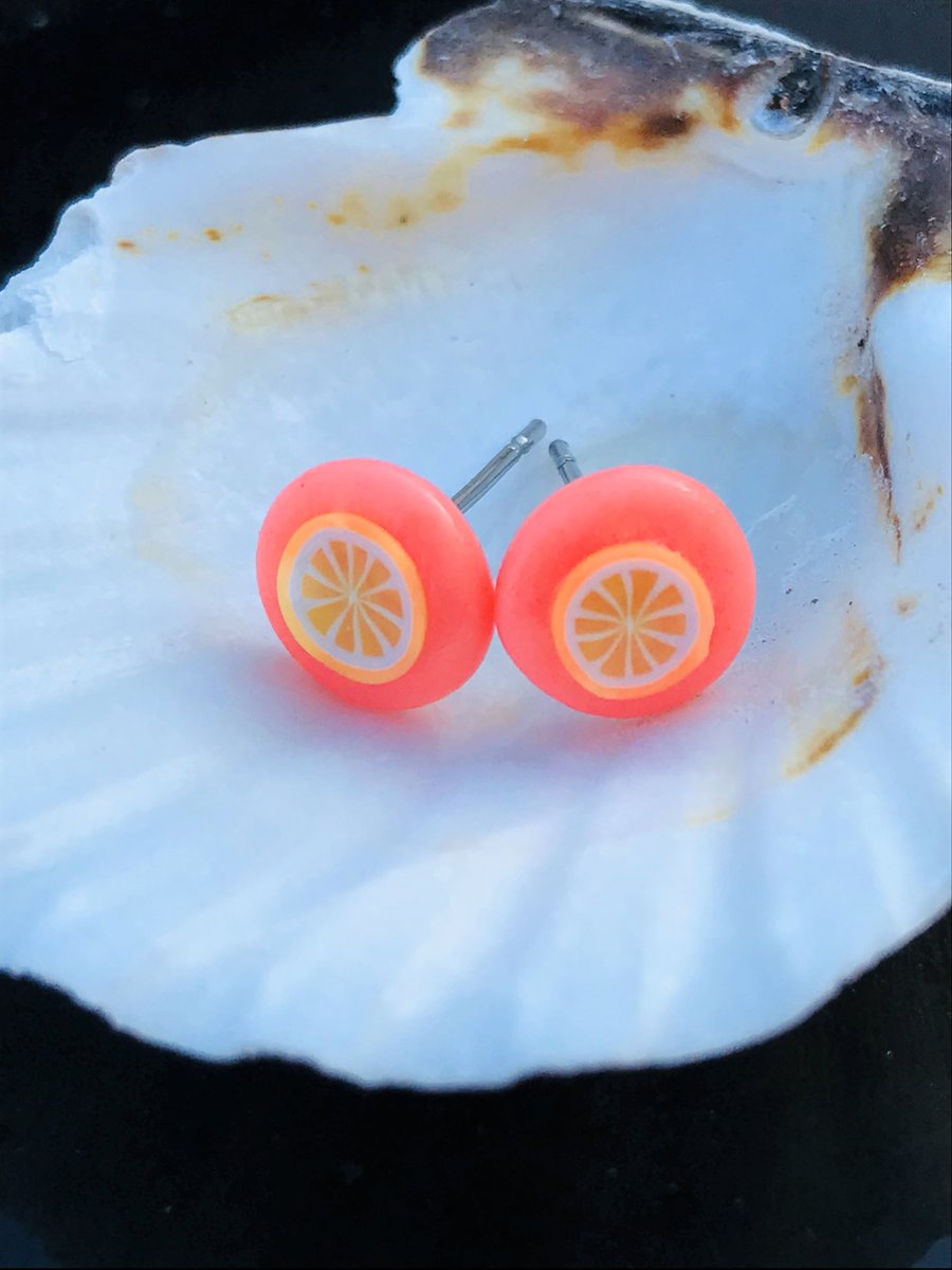 Citrus stud earrings