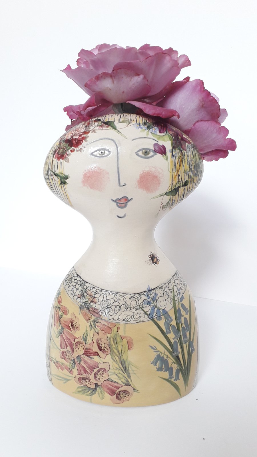 Figurative ceramic vase 
