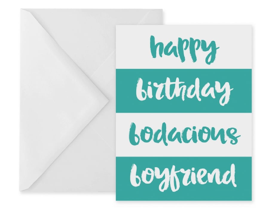 Bodacious Boyfriend Birthday Card